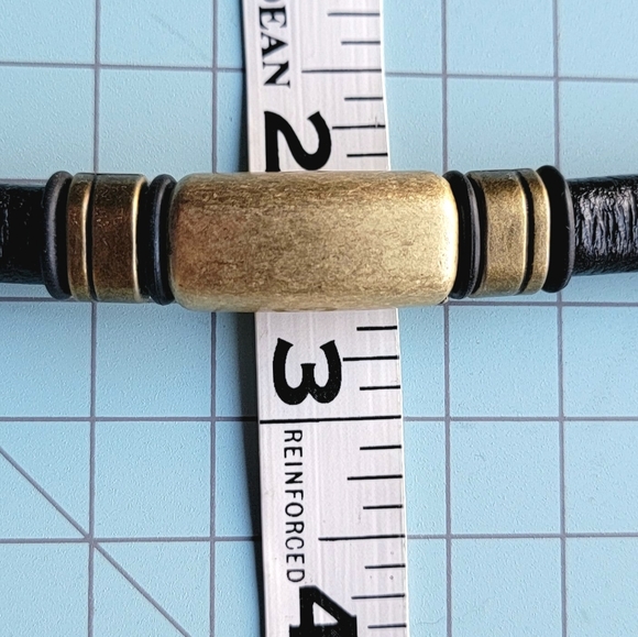 Brass and Leather bracelets - Picture 8 of 8